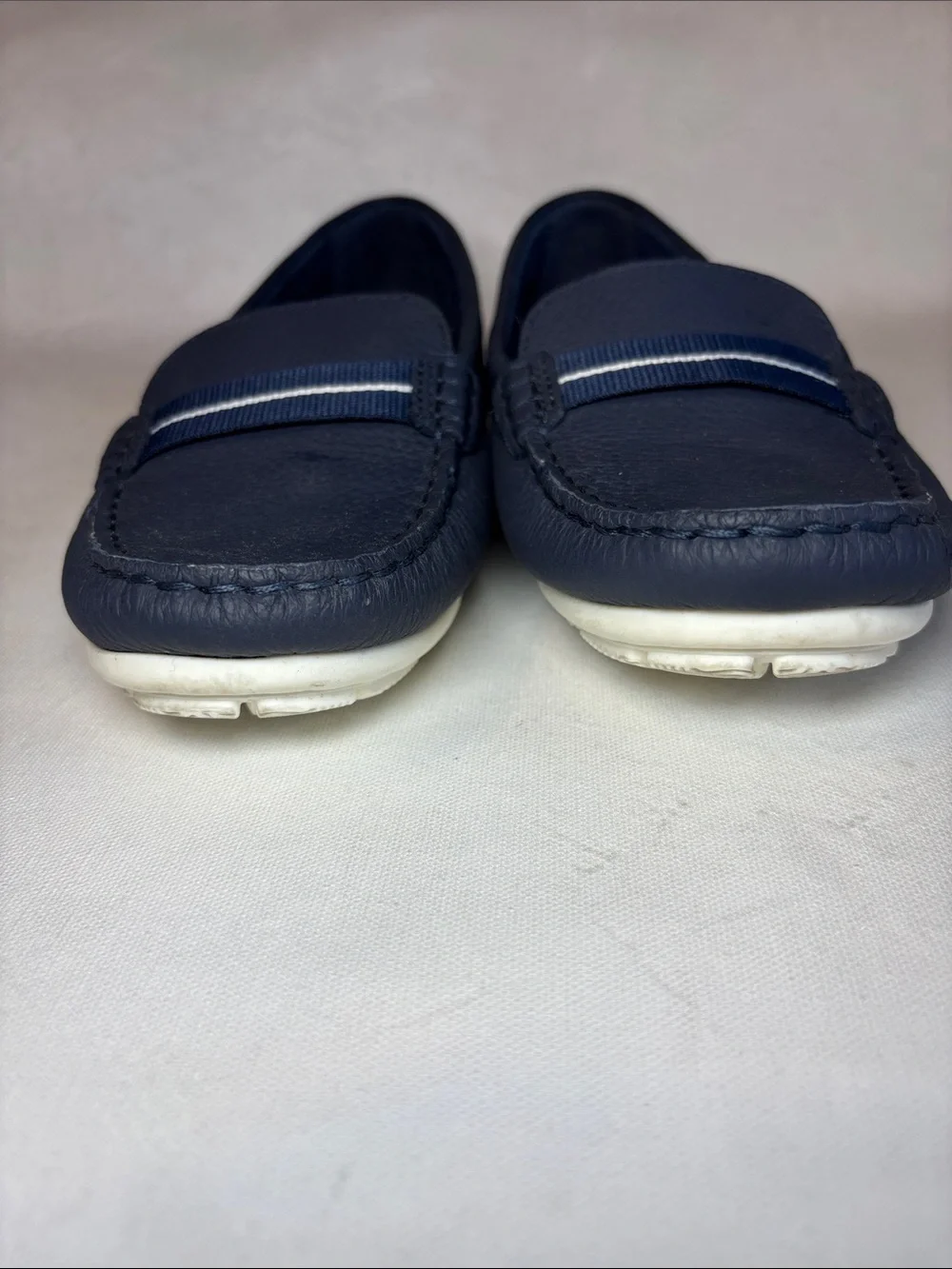 Clarks Ultimate Comfort Dameo Vine Navy Slip-On Loafers Moccasins, leather, 7.5